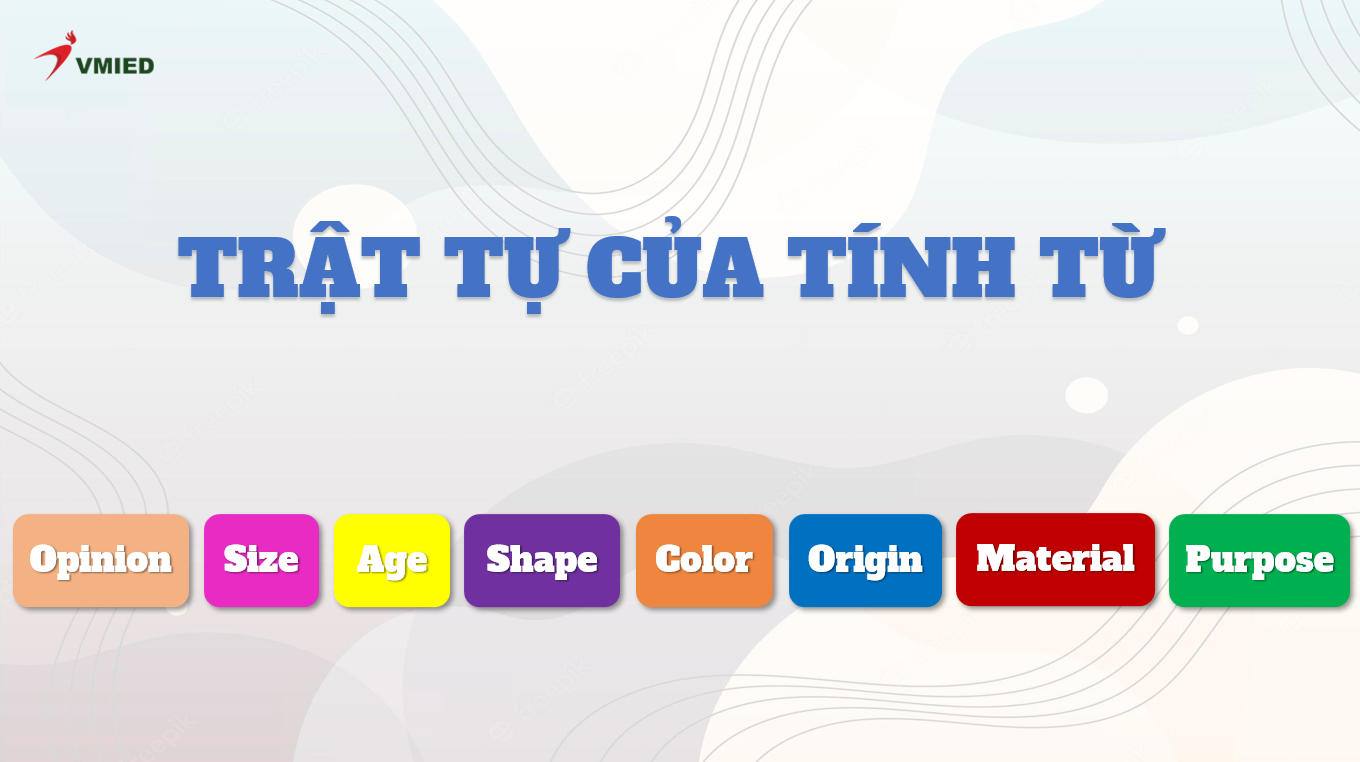 Trật tự của tính từ